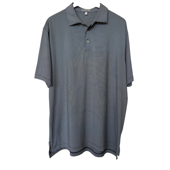 Peter Millar Men's XL Striped Golf Polo Shirt Multicolor Summer Comfort Stretch - Picture 2 of 9